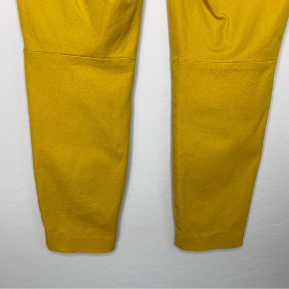 J. Crew Winnie Pant Golden Straw Mustard Yellow Ankle Chino Size 8 - Picture 6 of 13